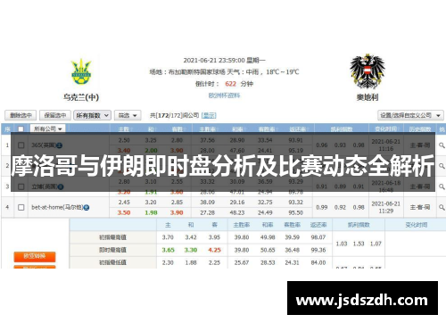 摩洛哥与伊朗即时盘分析及比赛动态全解析